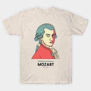 Wolfgang Amadeus Mozart - Famous classic musician T-Shirt